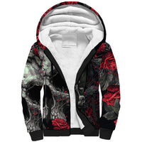 I'm Blunt Because God Rolled Me That Way Skull Sherpa Hoodie - Wonder Print Shop