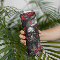 I'm Blunt Because God Rolled Me That Way Skull Skinny Tumbler - Wonder Print Shop