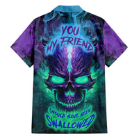 You My Friend Should Have Been Swallowed Skull Family Matching Long Sleeve Bodycon Dress and Hawaiian Shirt - Wonder Print Shop