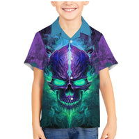 You My Friend Should Have Been Swallowed Skull Family Matching Mermaid Dress and Hawaiian Shirt - Wonder Print Shop