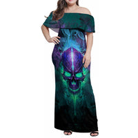 You My Friend Should Have Been Swallowed Skull Family Matching Off Shoulder Maxi Dress and Hawaiian Shirt - Wonder Print Shop