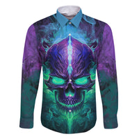 You My Friend Should Have Been Swallowed Skull Family Matching Off Shoulder Short Dress and Hawaiian Shirt - Wonder Print Shop