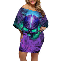 You My Friend Should Have Been Swallowed Skull Family Matching Off Shoulder Short Dress and Hawaiian Shirt - Wonder Print Shop