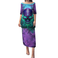 You My Friend Should Have Been Swallowed Skull Family Matching Puletasi Dress and Hawaiian Shirt - Wonder Print Shop