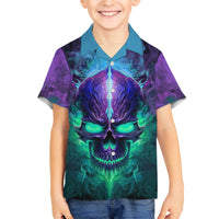 You My Friend Should Have Been Swallowed Skull Family Matching Short Sleeve Bodycon Dress and Hawaiian Shirt - Wonder Print Shop