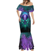 You My Friend Should Have Been Swallowed Skull Mermaid Dress - Wonder Print Shop