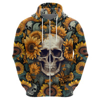 Shine Like A Sunflower Skull Hoodie - Wonder Print Shop