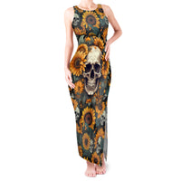 Shine Like A Sunflower Skull Tank Maxi Dress - Wonder Print Shop