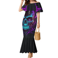 Music Is My Only Friend Skull Family Matching Mermaid Dress and Hawaiian Shirt - Wonder Print Shop