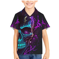 Music Is My Only Friend Skull Family Matching Mermaid Dress and Hawaiian Shirt - Wonder Print Shop