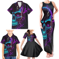 Music Is My Only Friend Skull Family Matching Tank Maxi Dress and Hawaiian Shirt - Wonder Print Shop