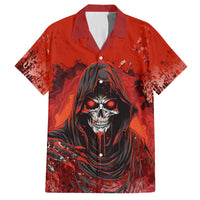 If Karma Doesn't Hit You Trust Me I Will Family Matching Off Shoulder Short Dress and Hawaiian Shirt - Wonder Print Shop