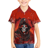 If Karma Doesn't Hit You Trust Me I Will Family Matching Short Sleeve Bodycon Dress and Hawaiian Shirt - Wonder Print Shop