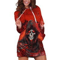 If Karma Doesn't Hit You Trust Me I Will Hoodie Dress - Wonder Print Shop