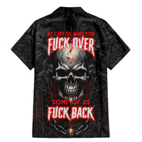 Be Careful Skull Family Matching Mermaid Dress and Hawaiian Shirt - Wonder Print Shop