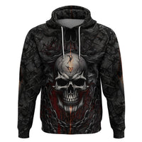 Be Careful Skull Hoodie - Wonder Print Shop