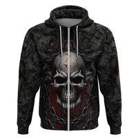 Be Careful Skull Hoodie - Wonder Print Shop