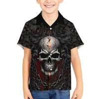 Be Careful Skull Kid Hawaiian Shirt - Wonder Print Shop