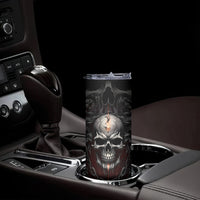 Be Careful Skull Skinny Tumbler - Wonder Print Shop