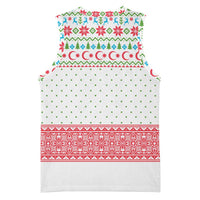 Azerbaijan Christmas Basketball Jersey with Baku Skyline Azerbaijan Flag and Red Green Snowflake Pattern Design - Wonder Print Shop