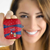 Korea Christmas AirPods Case with Santa in Hanbok Tiger Character and Traditional Mask Pattern Design - Wonder Print Shop