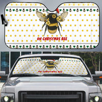 Oh Christmas Bee Bee Christmas Auto Sun Shade Xmas Holiday Patterns - Wonder Print Shop