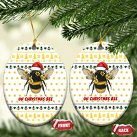 Oh Christmas Bee Bee Christmas Ceramic Ornament Xmas Holiday Patterns - Wonder Print Shop