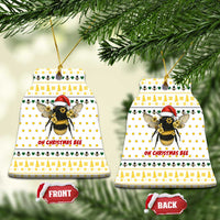 Oh Christmas Bee Bee Christmas Ceramic Ornament Xmas Holiday Patterns - Wonder Print Shop