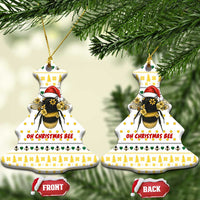 Oh Christmas Bee Bee Christmas Ceramic Ornament Xmas Holiday Patterns - Wonder Print Shop