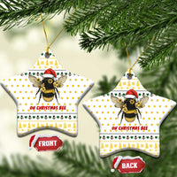 Oh Christmas Bee Bee Christmas Ceramic Ornament Xmas Holiday Patterns - Wonder Print Shop