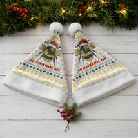 Oh Christmas Bee Bee Christmas Santa Hat Xmas Holiday Patterns - Wonder Print Shop