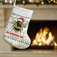 Oh Christmas Bee Bee Christmas Stocking Xmas Holiday Patterns - Wonder Print Shop