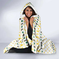 Oh Christmas Bee Bee Christmas Hooded Blanket Xmas Holiday Patterns - Wonder Print Shop