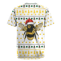 Oh Christmas Bee Bee Christmas Rugby Jersey Xmas Holiday Patterns - Wonder Print Shop