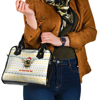 Oh Christmas Bee Bee Christmas Shoulder Handbag Xmas Holiday Patterns - Wonder Print Shop