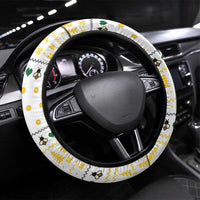 Oh Christmas Bee Bee Christmas Steering Wheel Cover Xmas Holiday Patterns - Wonder Print Shop