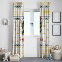 Oh Christmas Bee Bee Christmas Window Curtain Xmas Holiday Patterns - Wonder Print Shop