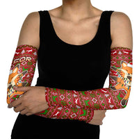 Oh For Fox Sake Christmas Arm Sleeves Xmas Holiday Patterns - Wonder Print Shop