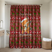 Oh For Fox Sake Christmas Bathroom Set Xmas Holiday Patterns - Wonder Print Shop