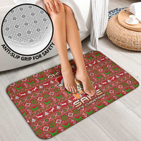 Oh For Fox Sake Christmas Bathroom Set Xmas Holiday Patterns - Wonder Print Shop