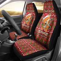 Oh For Fox Sake Christmas Car Seat Cover Xmas Holiday Patterns - Wonder Print Shop