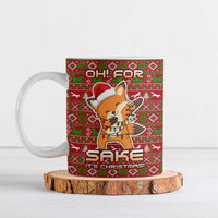 Oh For Fox Sake Christmas Ceramic Mug Xmas Holiday Patterns - Wonder Print Shop