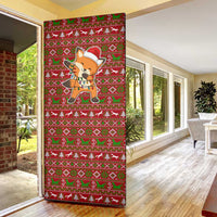 Oh For Fox Sake Christmas Door Cover Xmas Holiday Patterns - Wonder Print Shop