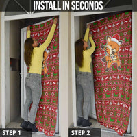 Oh For Fox Sake Christmas Door Cover Xmas Holiday Patterns - Wonder Print Shop
