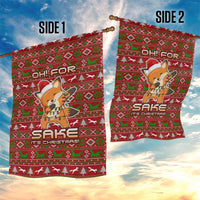Oh For Fox Sake Christmas Garden Flag Xmas Holiday Patterns - Wonder Print Shop