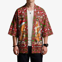 Oh For Fox Sake Christmas Kimono Xmas Holiday Patterns - Wonder Print Shop