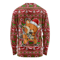 Oh For Fox Sake Christmas Long Sleeve Shirt Xmas Holiday Patterns - Wonder Print Shop