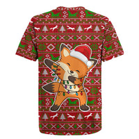 Oh For Fox Sake Christmas Rugby Jersey Xmas Holiday Patterns - Wonder Print Shop