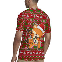 Oh For Fox Sake Christmas Rugby Jersey Xmas Holiday Patterns - Wonder Print Shop