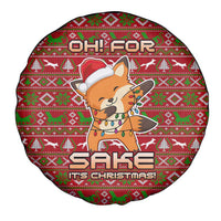 Oh For Fox Sake Christmas Spare Tire Cover Xmas Holiday Patterns - Wonder Print Shop